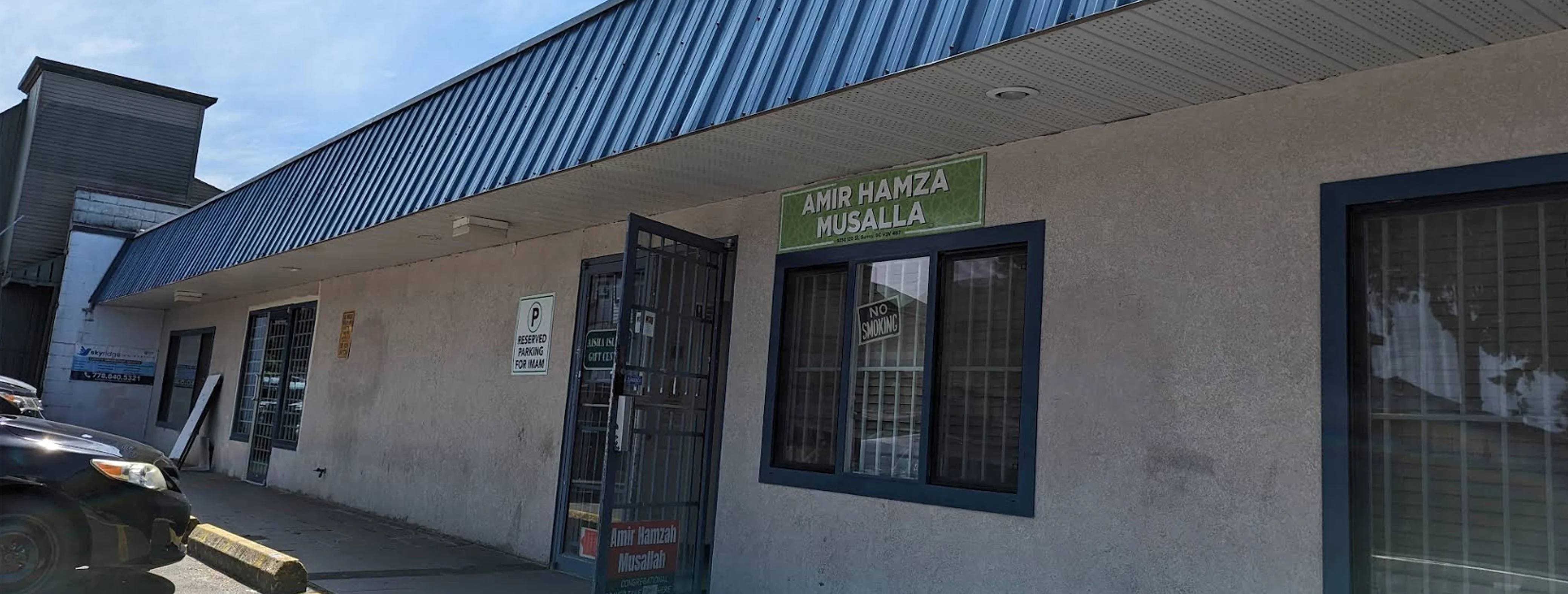 Exterior view of Delta Masjid Surrey building